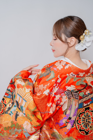 打掛の掛け変え(2着目)