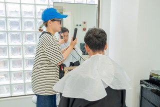 新郎ヘアセット