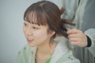 お帰りの際のヘアお戻し