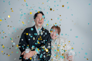 コンフェッティ撮影