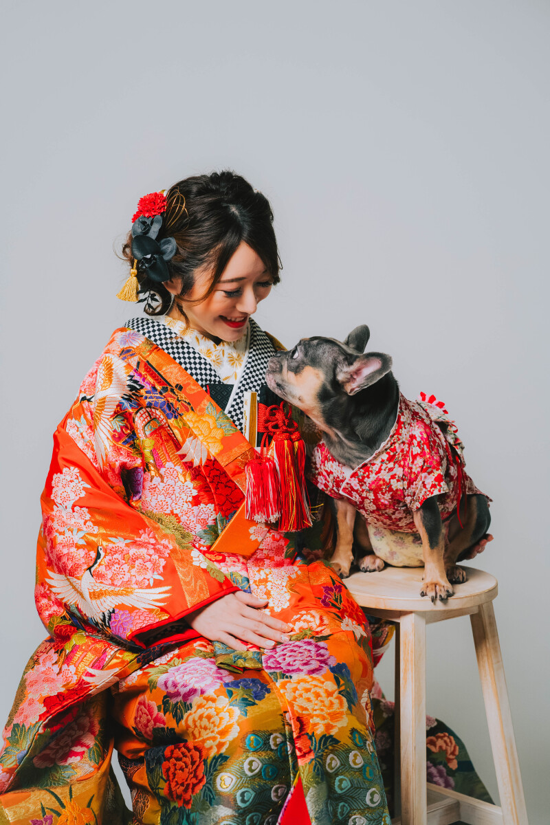 【大好きな愛犬と一緒に♪】With Dog 和装フォト撮影プラン
