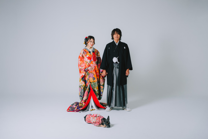 【大好きな愛犬と一緒に♪】With Dog 和装フォト撮影プラン