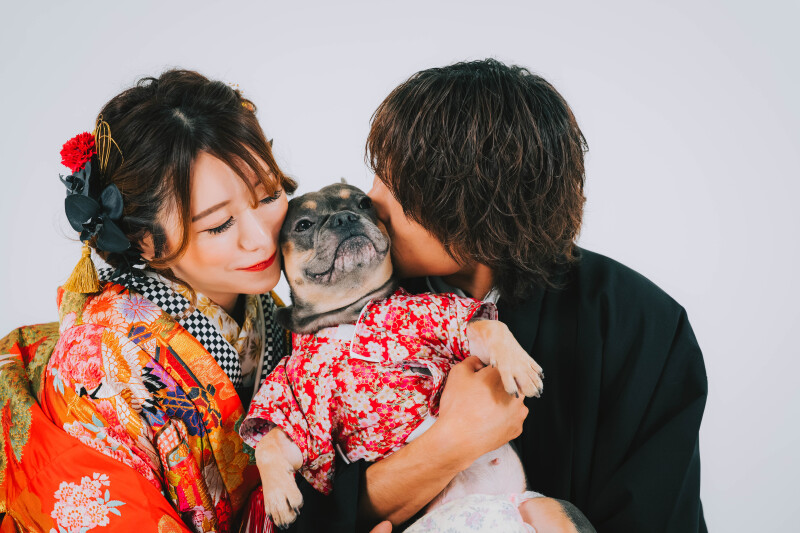 【大好きな愛犬と一緒に♪】With Dog 和装フォト撮影プラン