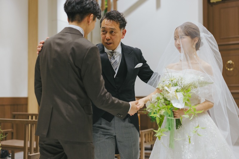 お父様からのバトンタッチ