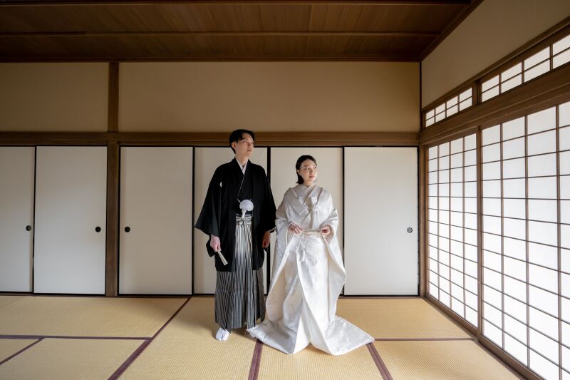 和室に広がる門出