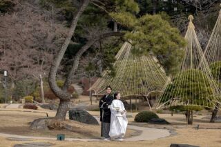 【ロケーション撮影】肥後細川庭園で和装撮影