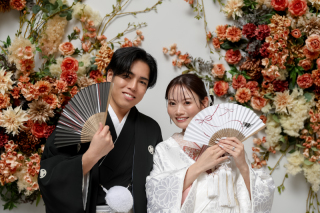 【スタジオ】和装と洋装でお二人らしさを表現
