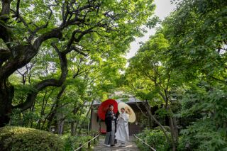 新緑に包まれるふたりの時間