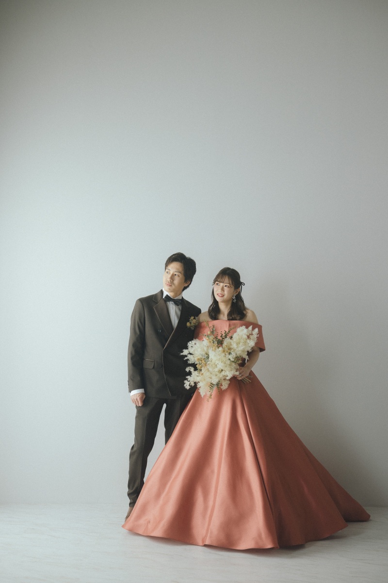 シンプルな背景だからこそお二人がしっかり主役に