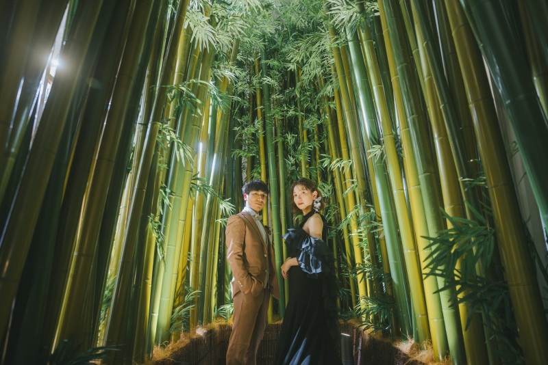 竹林の中でロケーションのようなお写真を