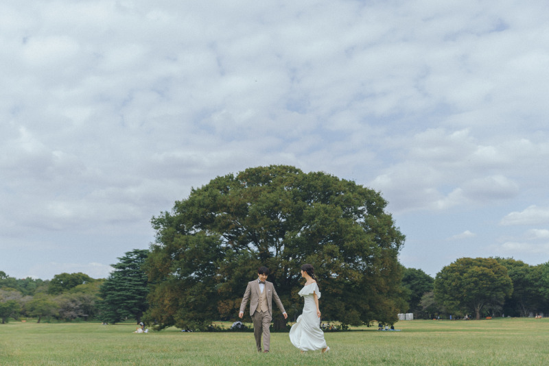 【洋装ロケーション】昭和記念公園での自然に囲まれた一日