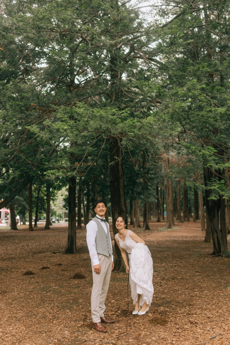 緑に囲まれて撮影スタート