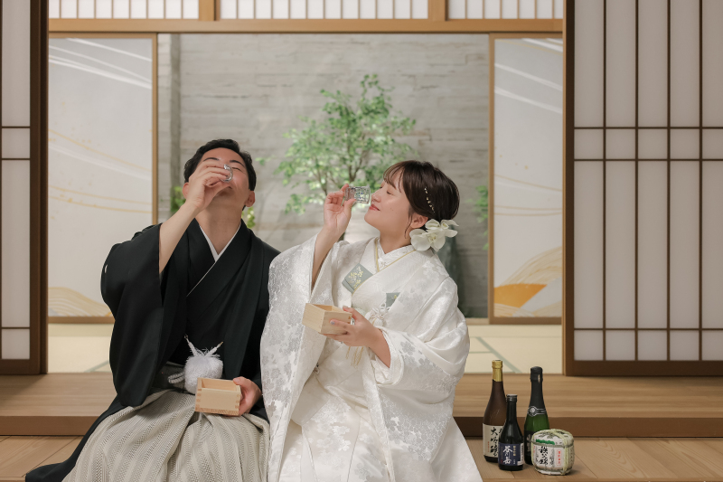 祝い酒で交わす門出の盃