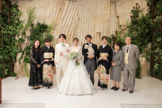 家族との集合写真