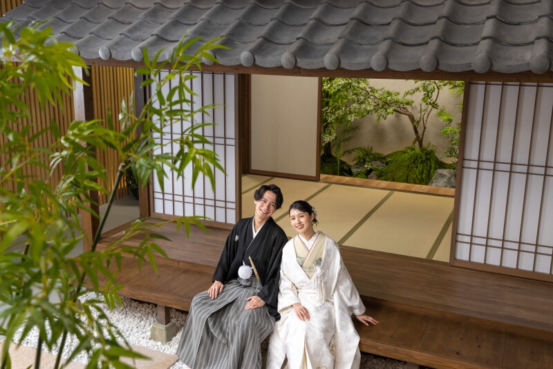 【2月末までの撮影限定！】和装スタジオ撮影プラン◆屋内庭園スタジオでの撮影が叶う。全カットデータ+ヘアメイク+和装小物付