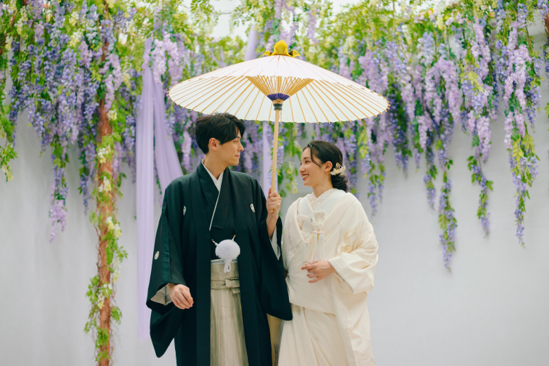 【3月末までの撮影限定!】和装スタジオ撮影プラン◆屋内庭園スタジオでの撮影が叶う。全カットデータ+ヘアメイク+和装小物付