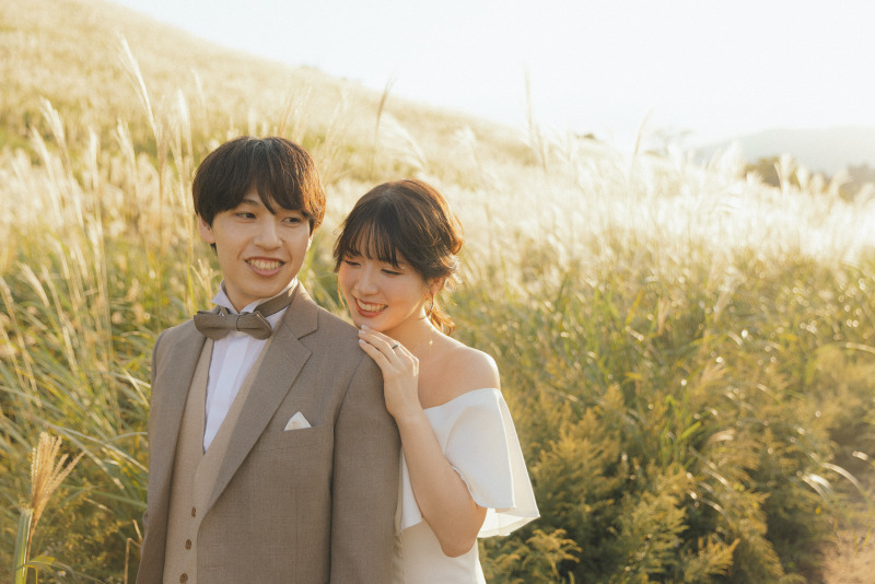 【壮大なロケーションでの撮影♪】仏石原高原ドレスロケーションプラン◆全カットデータ+ヘアメイク込み