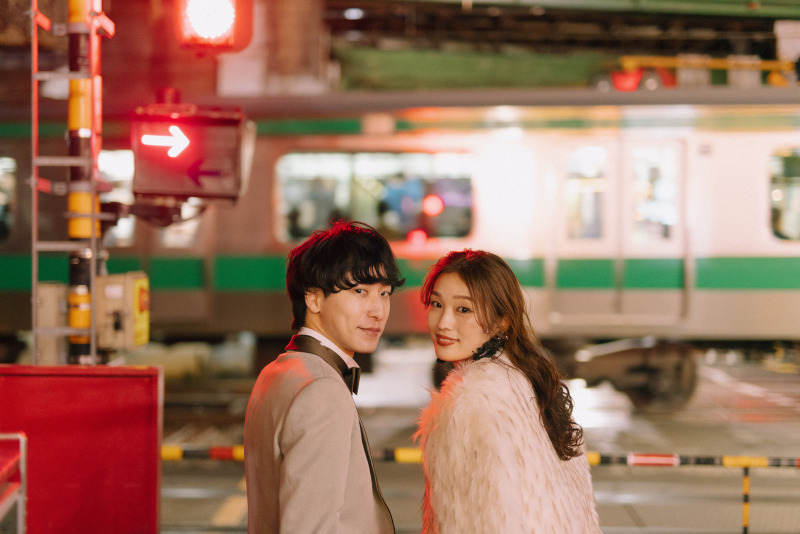 【おしゃれな雰囲気のナイトロケーション♪】新宿周辺ドレスロケーションプラン◆全カットデータ+ヘアメイク込み