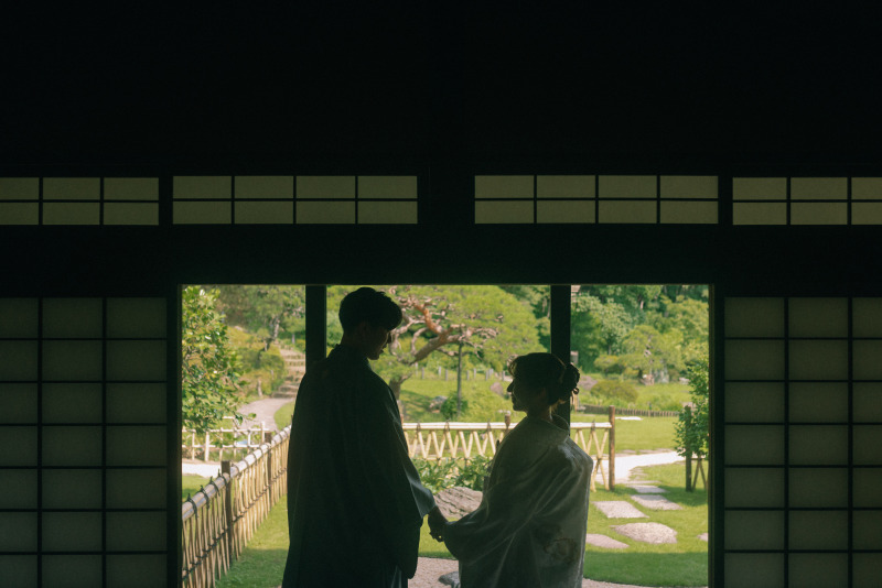 【日本家屋での撮影♪】肥後細川庭園ロケーションフォトプラン◆全150カットデータ+ヘアメイク＆セット付