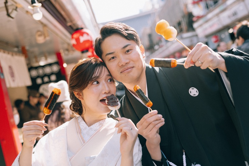 【和装にぴったり♪】浅草・和装ロケーションフォトプラン◆全150カットデータ+ヘアメイク&セット付