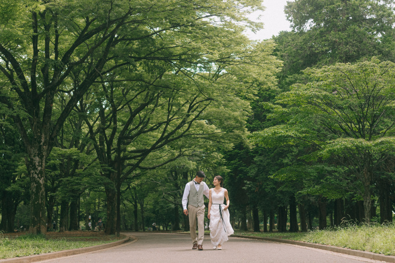 【大人気♪自然溢れる空間で】代々木公園ドレスロケーションプラン◆全カットデータ+ヘアメイク込み