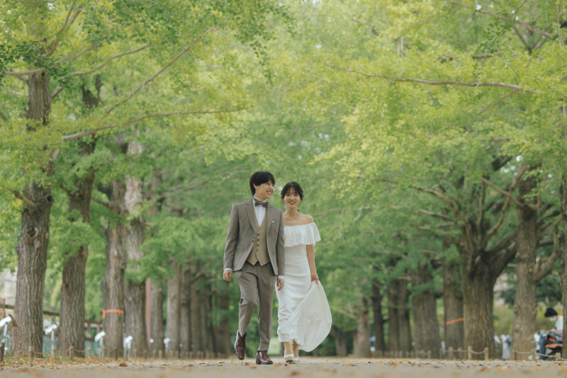 【自然がいっぱい♪】昭和記念公園ドレスロケーションプラン◆全カットデータ+ヘアメイク込み