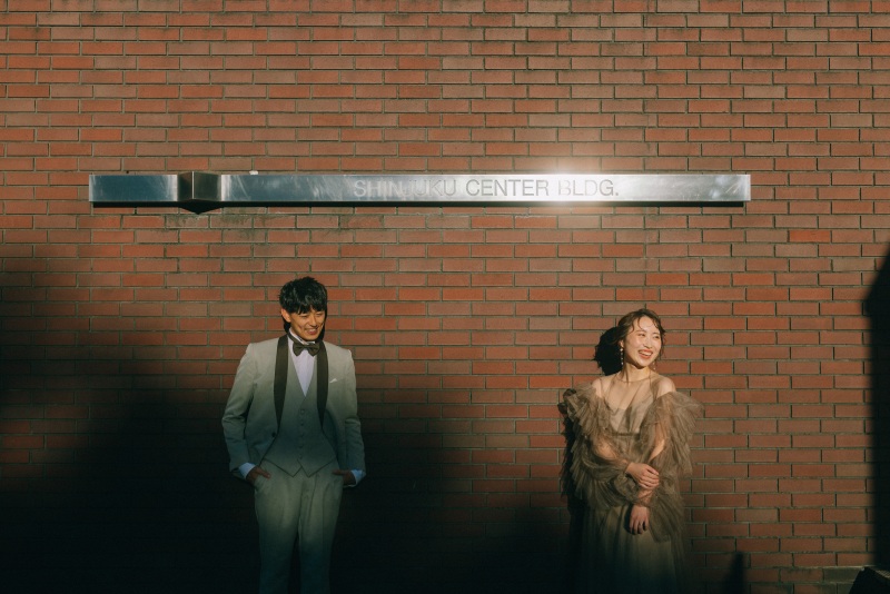 【自然と都会の誘導した空間♪】新宿公園ドレスロケーションプラン◆全カットデータ+ヘアメイク込み