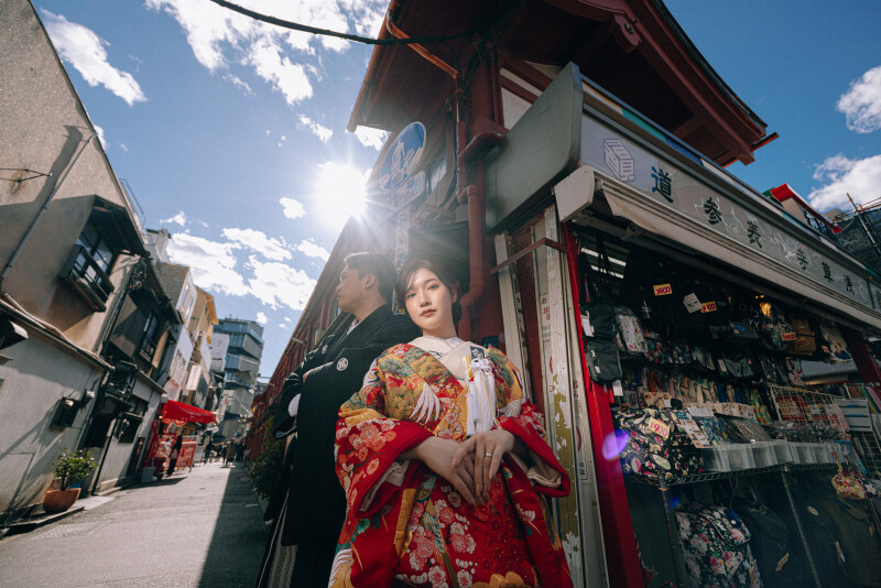 【和装にぴったり♪】浅草・和装ロケーションフォトプラン◆全150カットデータ+ヘアメイク&セット付