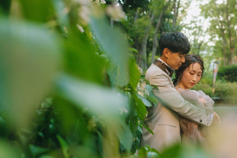 【自然と都会の誘導した空間♪】新宿公園ドレスロケーションプラン◆全カットデータ+ヘアメイク込み