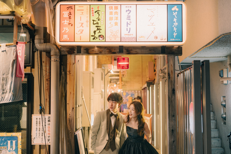 【おしゃれな雰囲気のナイトロケーション♪】新宿周辺ドレスロケーションプラン◆全カットデータ+ヘアメイク込み