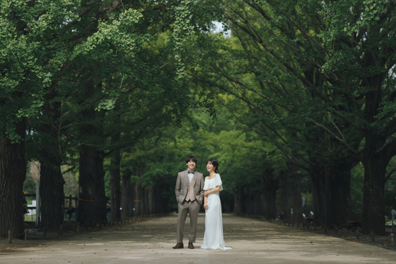 【自然がいっぱい♪】昭和記念公園ドレスロケーションプラン◆全カットデータ+ヘアメイク込み