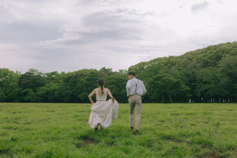 【大人気♪自然溢れる空間で】代々木公園ドレスロケーションプラン◆全カットデータ+ヘアメイク込み