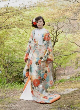 菊花青海紋＿ブルー