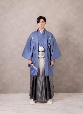 水色刺子-白黒ぼかし