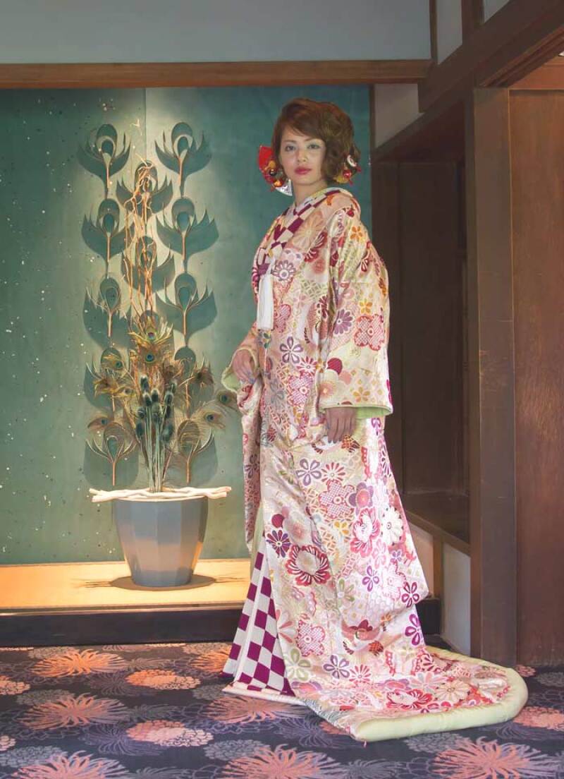裂取鶴の丸に蝶