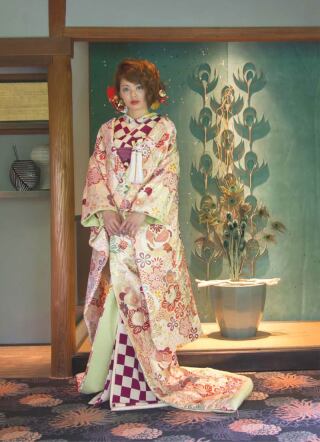 裂取鶴の丸に蝶