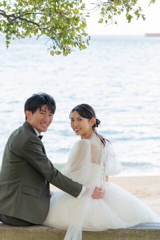 WEDDING PHOTO STUDIO Uni_ロケーション✖️ウエディングドレス