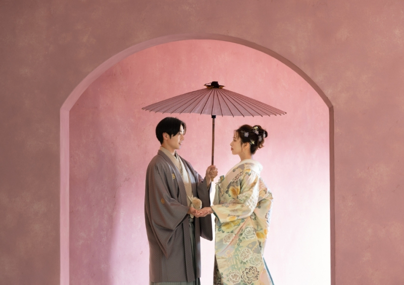 【限定5組】衣裳1点グレードアップ(10万円分)無料！〈和装1点＋洋装2点〉COUTURE PLAN＋ロケーション撮影 き