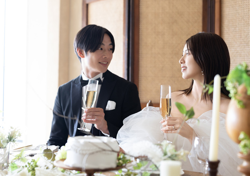 NEW！！【フォト＋会食】PLAN〈洋装1点・6名様〉　★衣裳を着たまま食事会