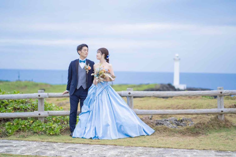 カラードレスにチェンジしての撮影スタート！