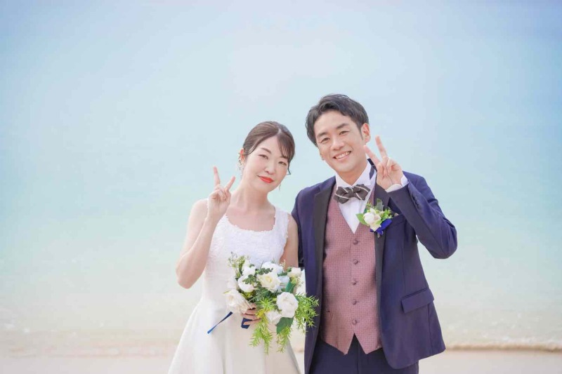 ビーチからの撮影スタートです！！