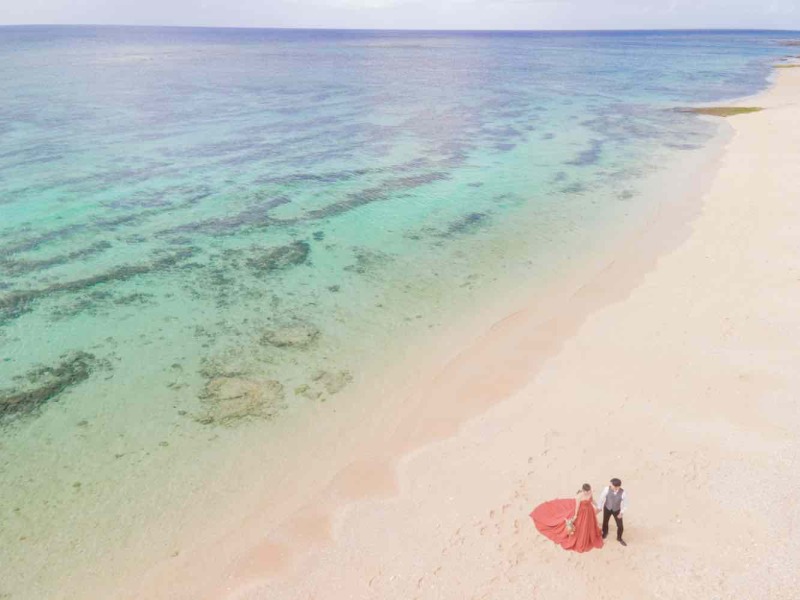 もちろんドローン撮影も！ビーチを空から撮影します