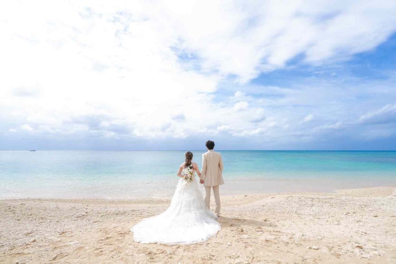 お支度完了！ビーチからの撮影スタートです^_^