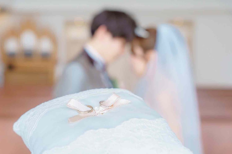 お二人の大切な結婚指輪をメインにパシャリ^_^