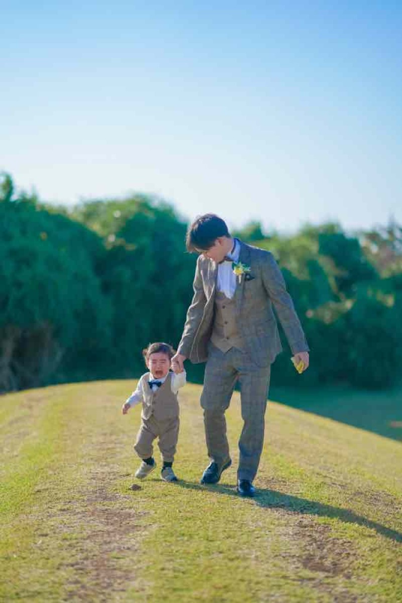 お子様とのお散歩ショットも可愛い♪♪^_^