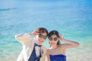 ワルツフォトスタジオ_ビーチ/グリーン撮影