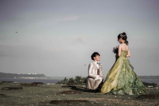 ワルツフォトスタジオ_カラードレス撮影