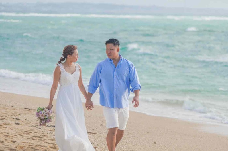 【ビーチでのウォーターインプラン】ビーチ/グリーン/ウォーターイン撮影&yen;62,000 ♪♪沖縄県在住の方&yen;55,800円！