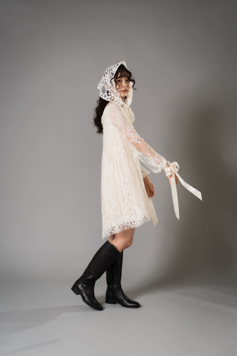 ワンピースをふんわりと