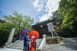 神社や寺院でのロケーション撮影